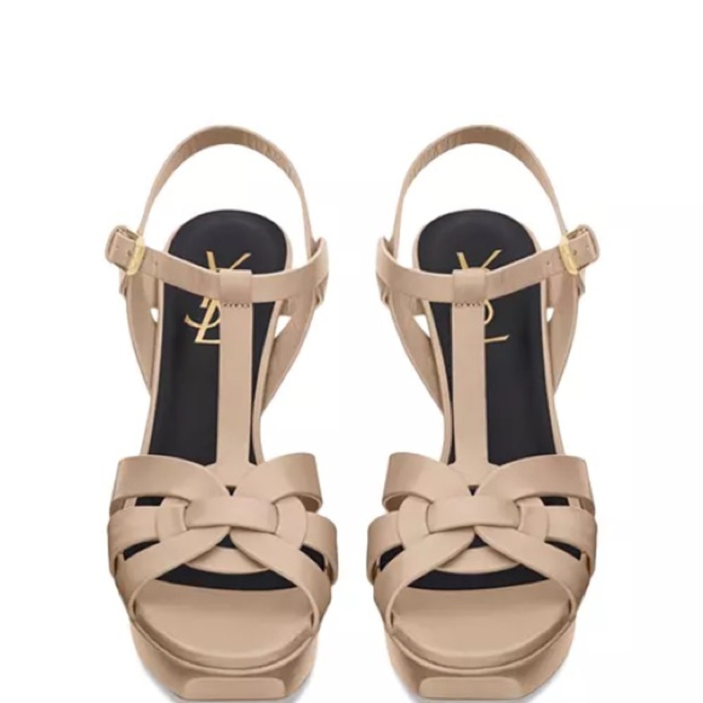 Yves Saint Laurent Nude Tribute Platform Sandals size 37